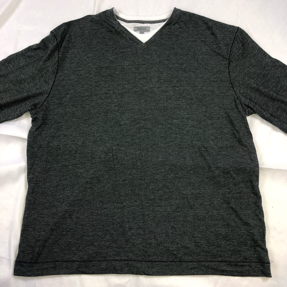 Method XXL grey pullover v-neck sweater
